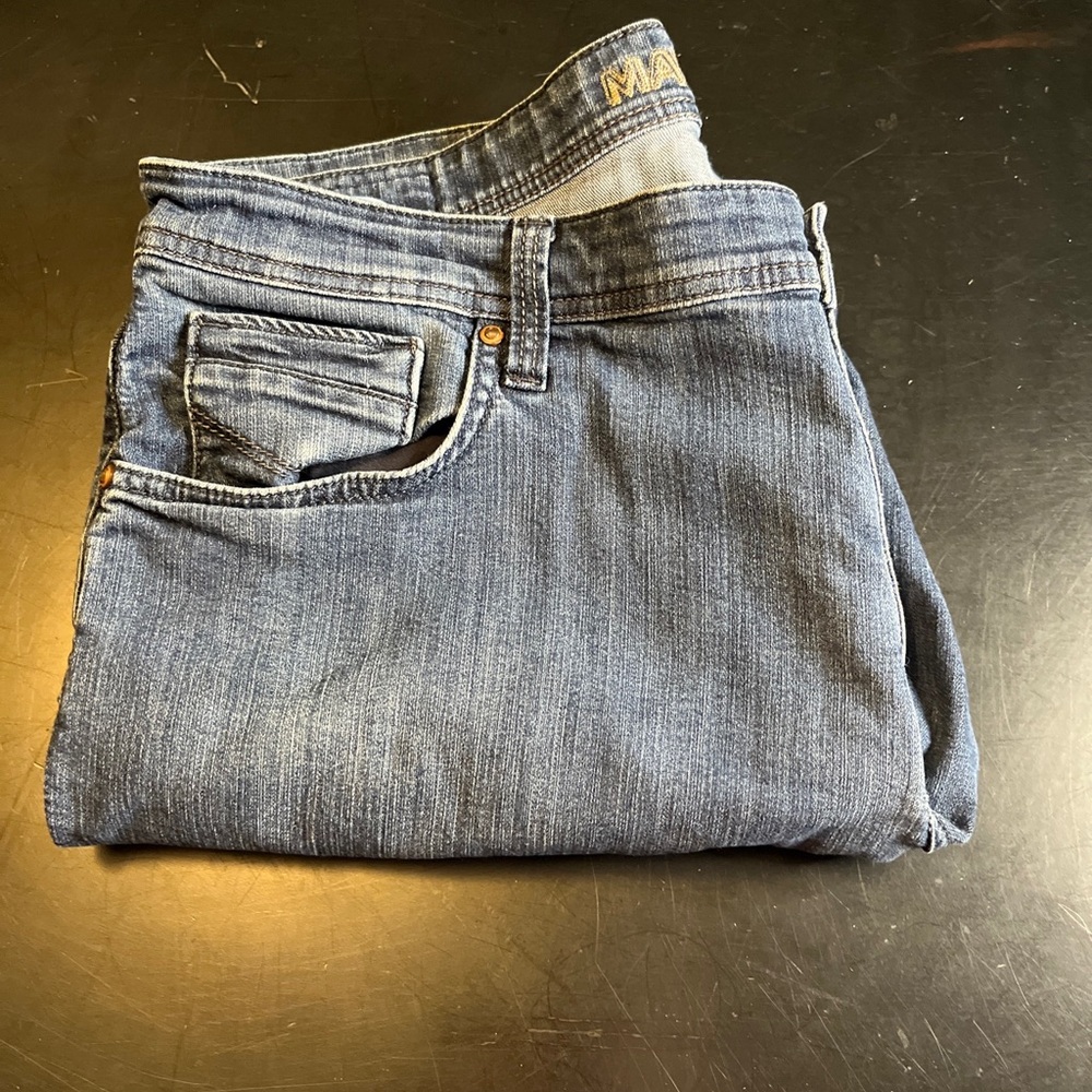 Mavi Jeans Jake Mens Size 40x32 Blue Regular Fit Low Rise Slim Leg Denim